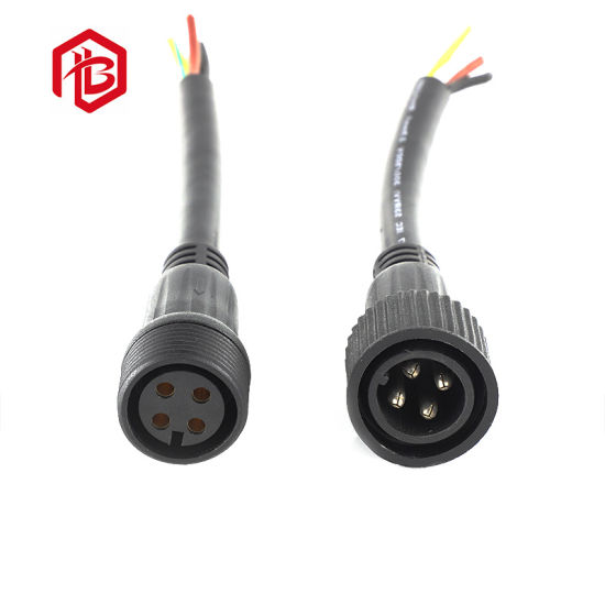 Large Plug AC/DC Head 4pin Cable IP67 Connector for LED