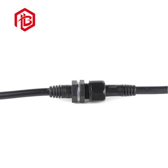 Male to Female Large Panel PVC/Rubber/Nylon Head IP67 Connector