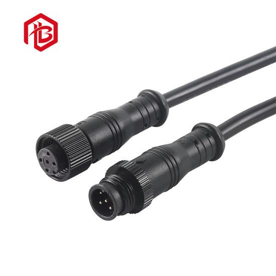 Metal M12 Self-Locking Male and Female Waterproof Connector