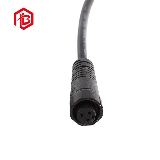 Quick Plug Flat Electrical Plug and Socket 4 Pole Nylon M12 Connector