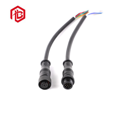 M12 Metal Belt Cable Female to Male Plug LED Light Strip Connector