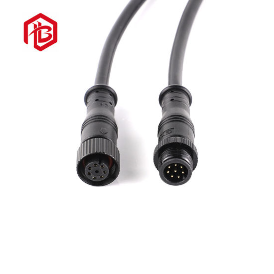 Widely Application Metal M12 2pin 4pin Electrical Wire IP68 Waterproof Connectors