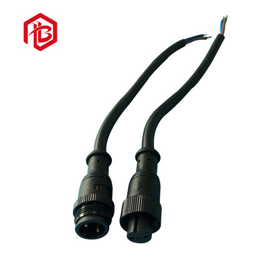 PVC/Nylon/Metal Material LED Strip IP67 2 Pin Waterproof Connector