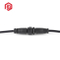 IP68 Power Cable Plastic 12V Male and Female Waterproof Connectors