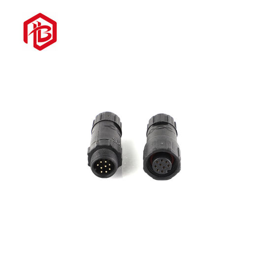 IP68 Power Assembled M14 Cable 2 Pin Electric Plastic Waterproof Connectors