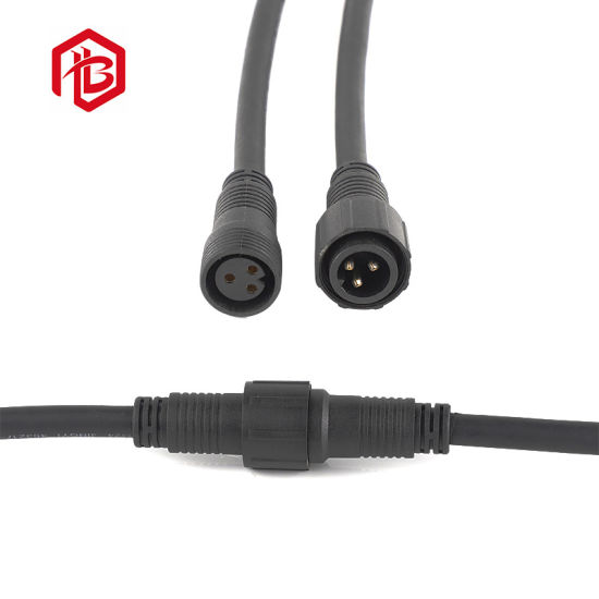PVC Material 2pin 3pin 4pin 5pin Soldering Type Waterproof Connector