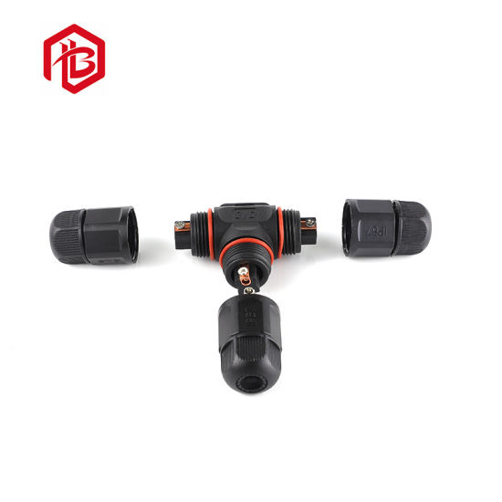 IP67 T Type Panel Mount Wire Waterproof Connector
