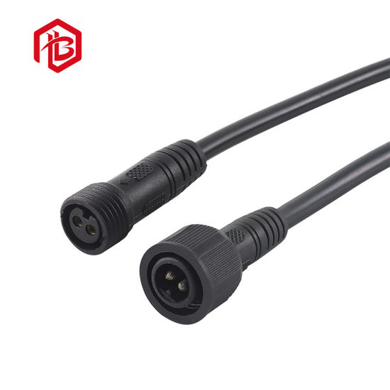 Factory Hot Sale IP66 2 Pin Waterproof Connector Male to Female Cable