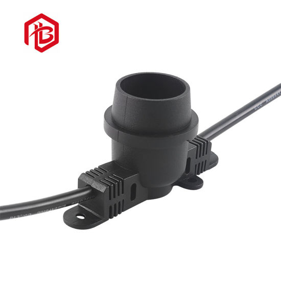 Waterproof E27 Lamp Holder LED Belt Light with Rubber Cable
