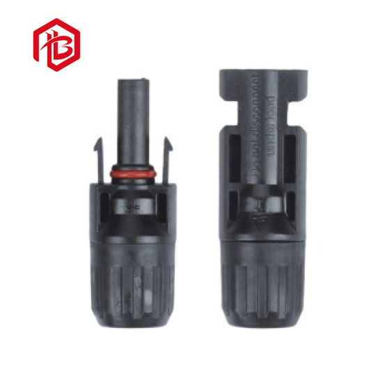 Rubber Line Metal Mc4 2 Pin Cable Waterproof Nylon Connector