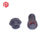 PVC/Rubber/Nylon Low Voltage Assembled Male and Female Panel Mount Connector