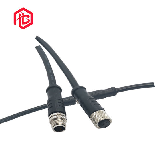 IP68 Male to Female Metal M8 5 Pin Electrical Connector