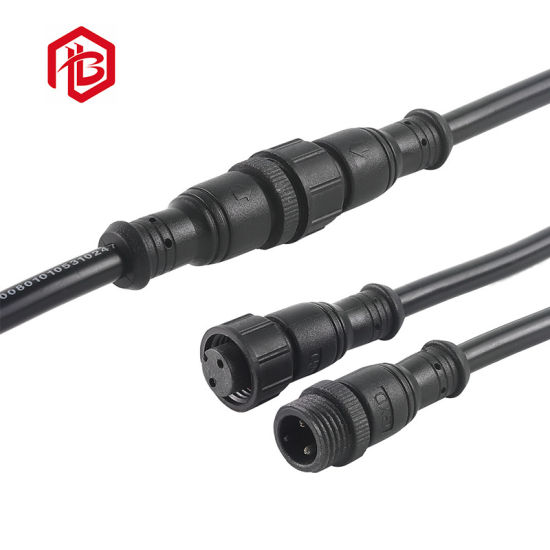 LED Street Light Metal M14 Mudule Male and Female Waterproof Connector