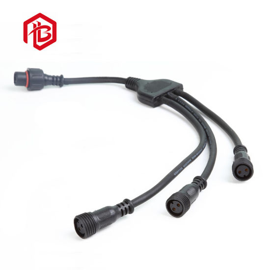 IP68 Male to Female 5 Pin Electrical Y-Connector Waterproof Male and Female