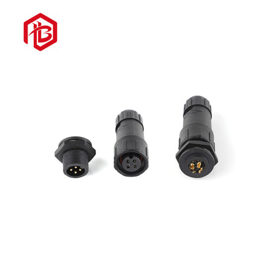 Assembly M14 IP68 Panel Mount Male and Female Waterproof Connector