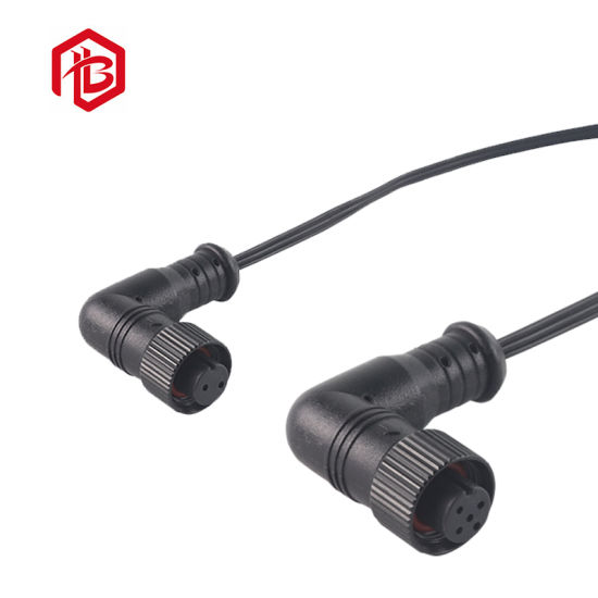 LED Cable Electrical Connector 2pin Degree M12 IP65/IP66/IP67/IP68/IP69