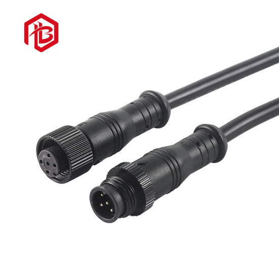 Environmental Waterproof Metal M12 Connector with Cable