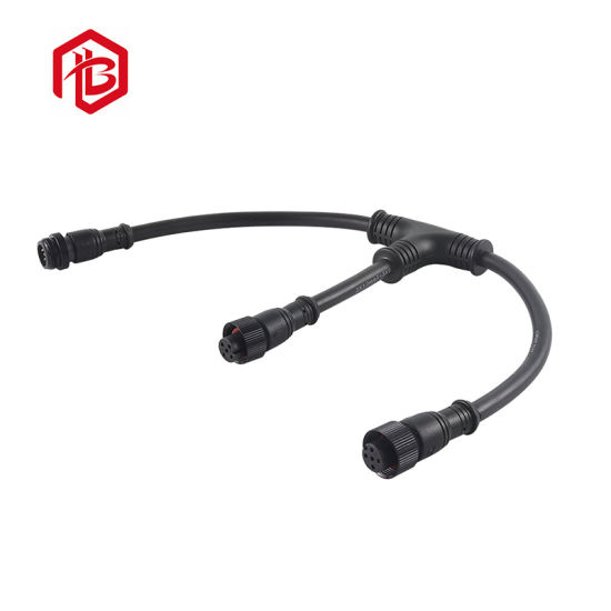 T Shaped 2 Pole 3 Pole IP67 Waterproof Connector Electrical Connector